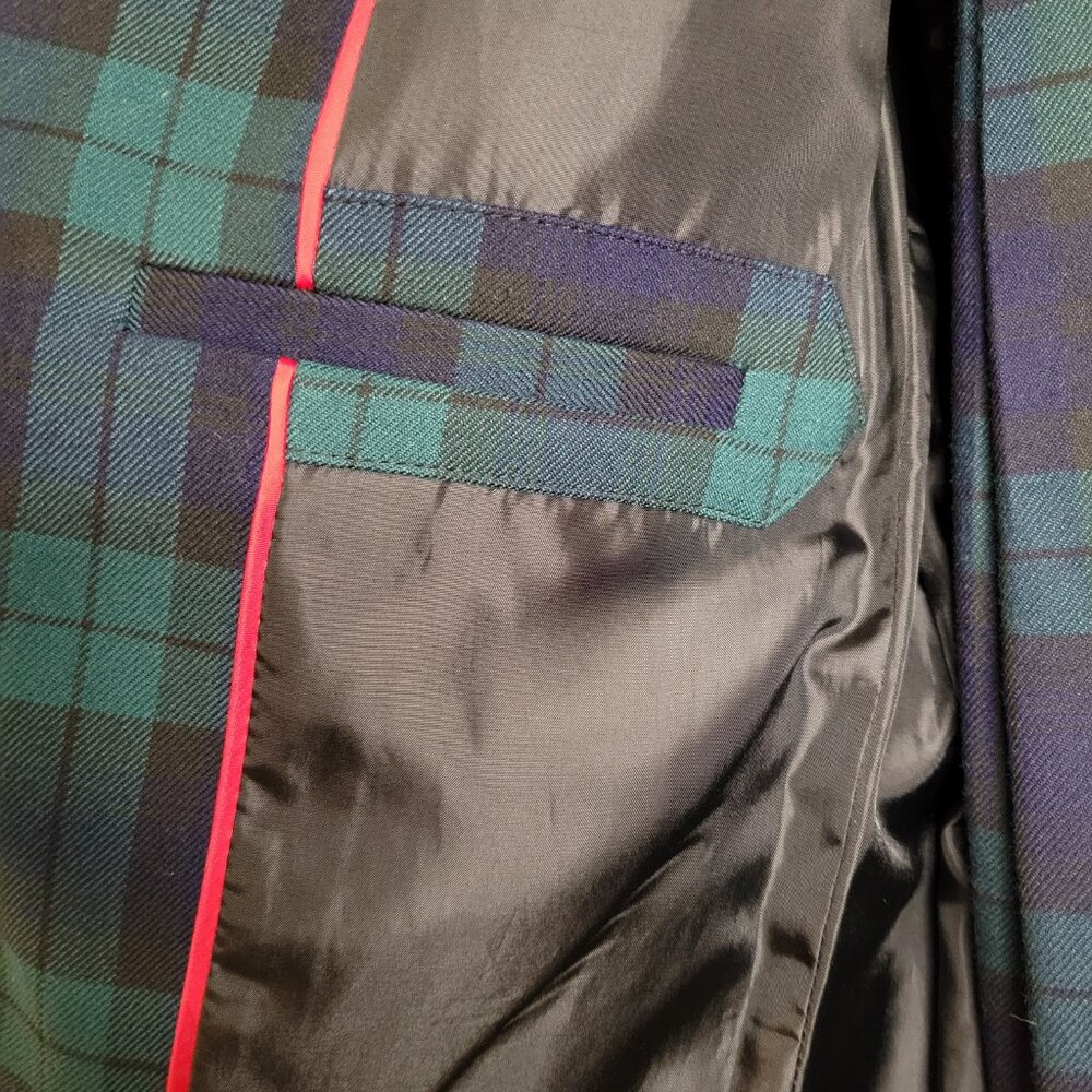 Tommy Hilfiger Plaid Blazer Sz 10 Boss Lady Vibe - Picture 11 of 14